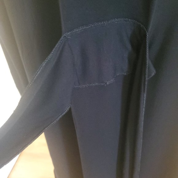 ARABELLA ROBE/ KIMONO IN BLACK W/ SASH & POCKETS- PETITE LARGE - Picture 4 of 7